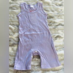 Lavender Sleeveless Kids Romper